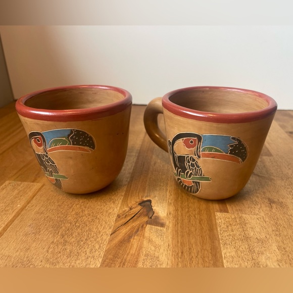 Vintage handcrafted Terracotta mugs - Picture 4 of 4